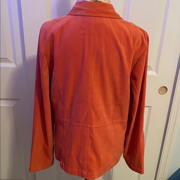 Butterfly Dsigns Vibrant Burnt Orange Jacket L - Picture 3 of 8